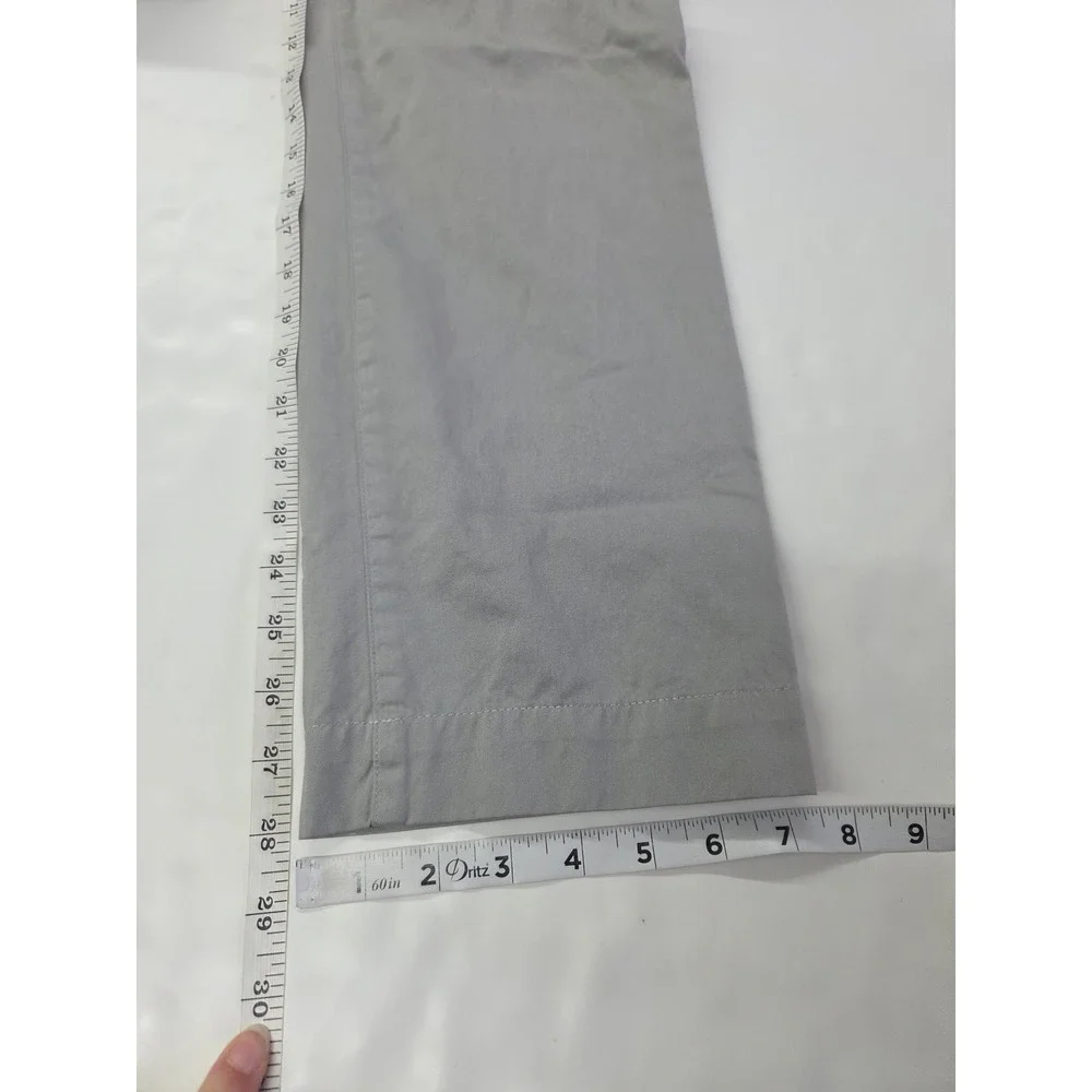 Billy Reid Leonard Chino Pants Mens 32x28 Gray Straight Leg 100% Cotton Peru